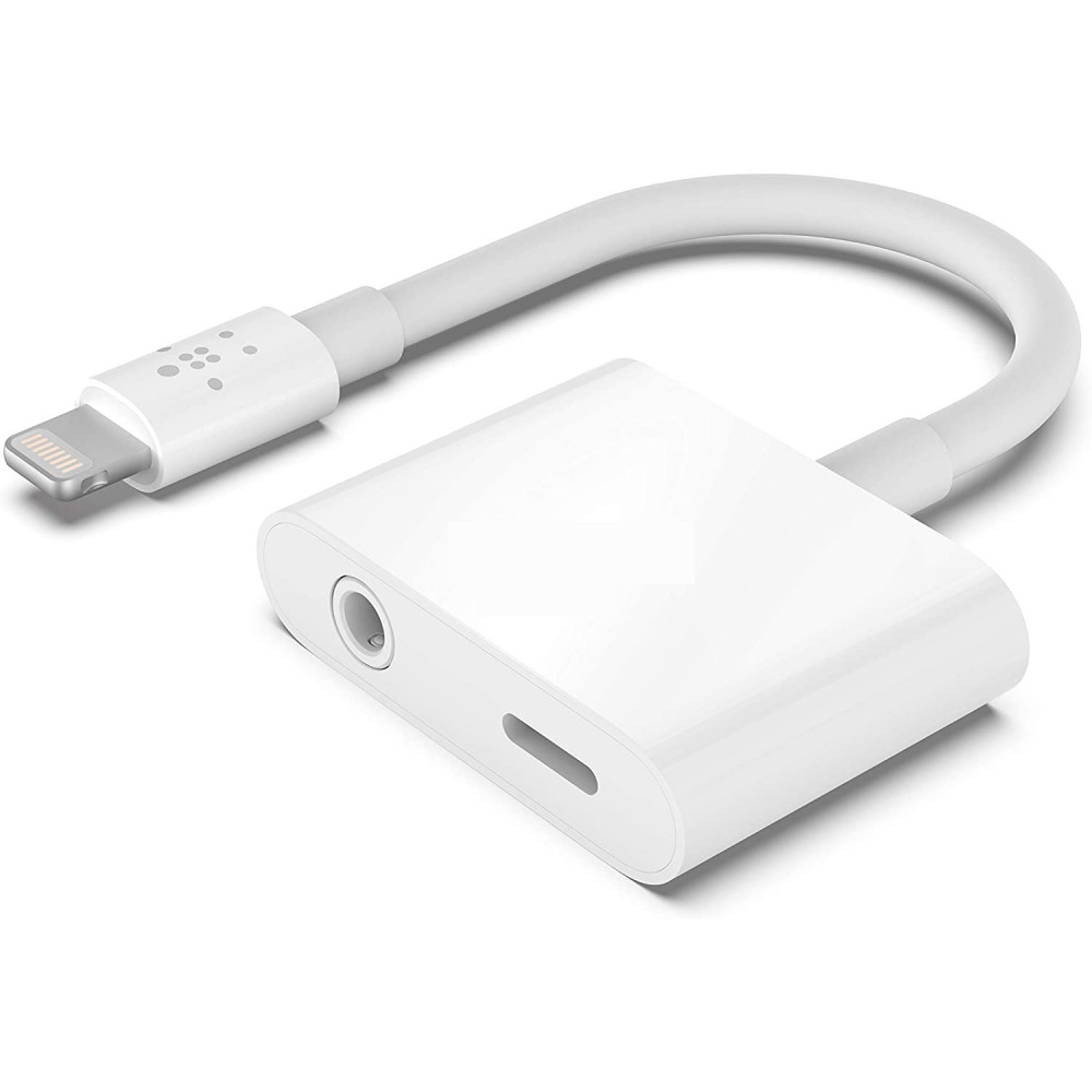 YOUSE- 8-PIN to 3,5mm Headphone Jack Charge and Listen Adapter