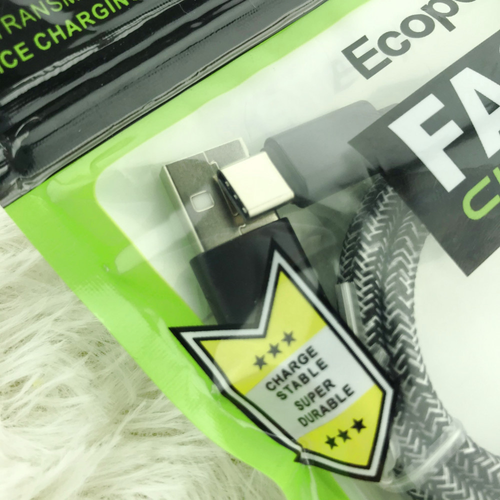 Cabo USB Ecopower Fast Charge - 1m TIPO C