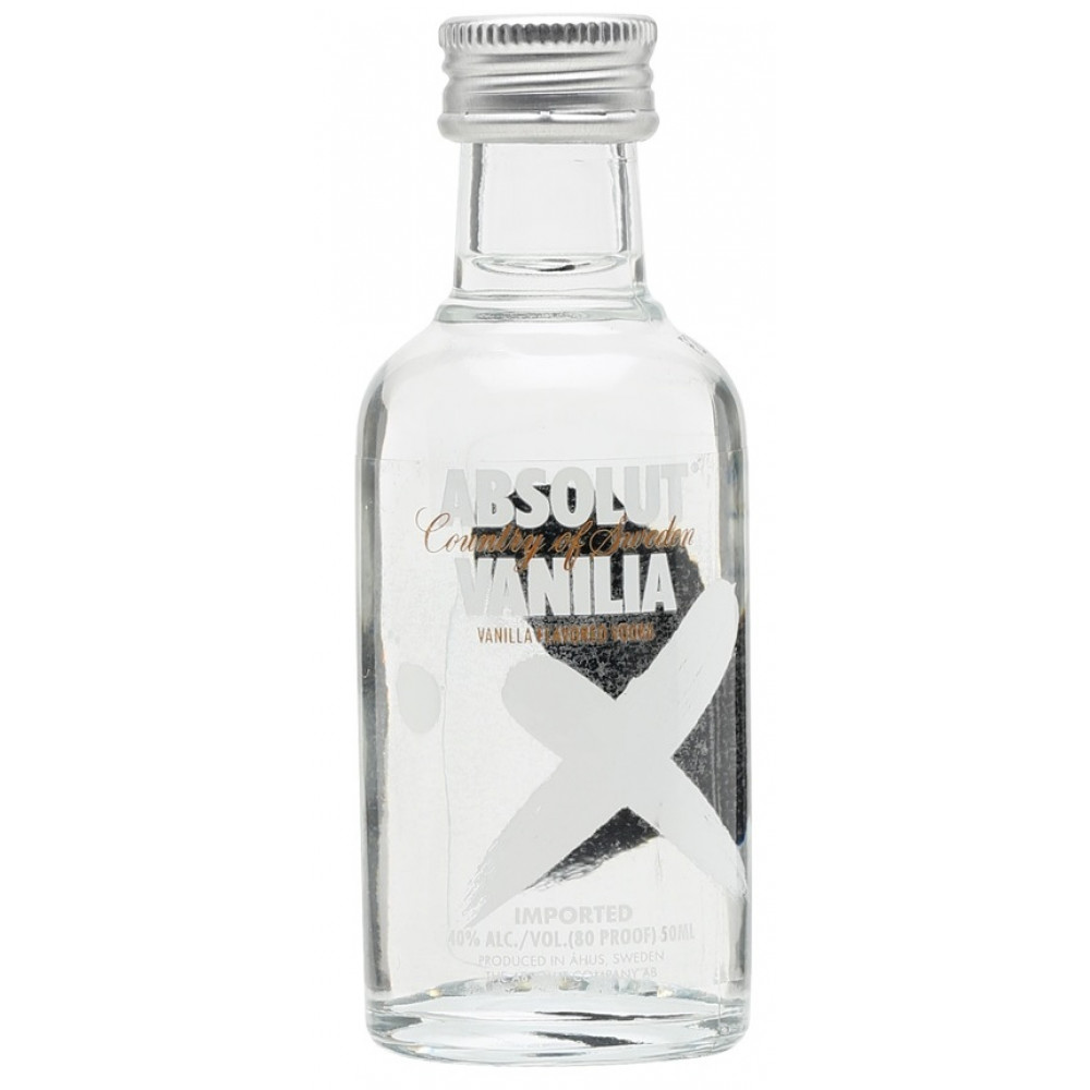 MINI GARRAFA ABSOLUT VODKA VANILLA - 50ML