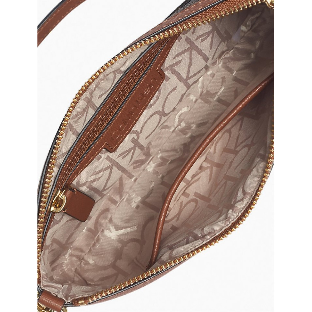 BOLSA DE OMBRO CALVIN KLEIN DOURADA