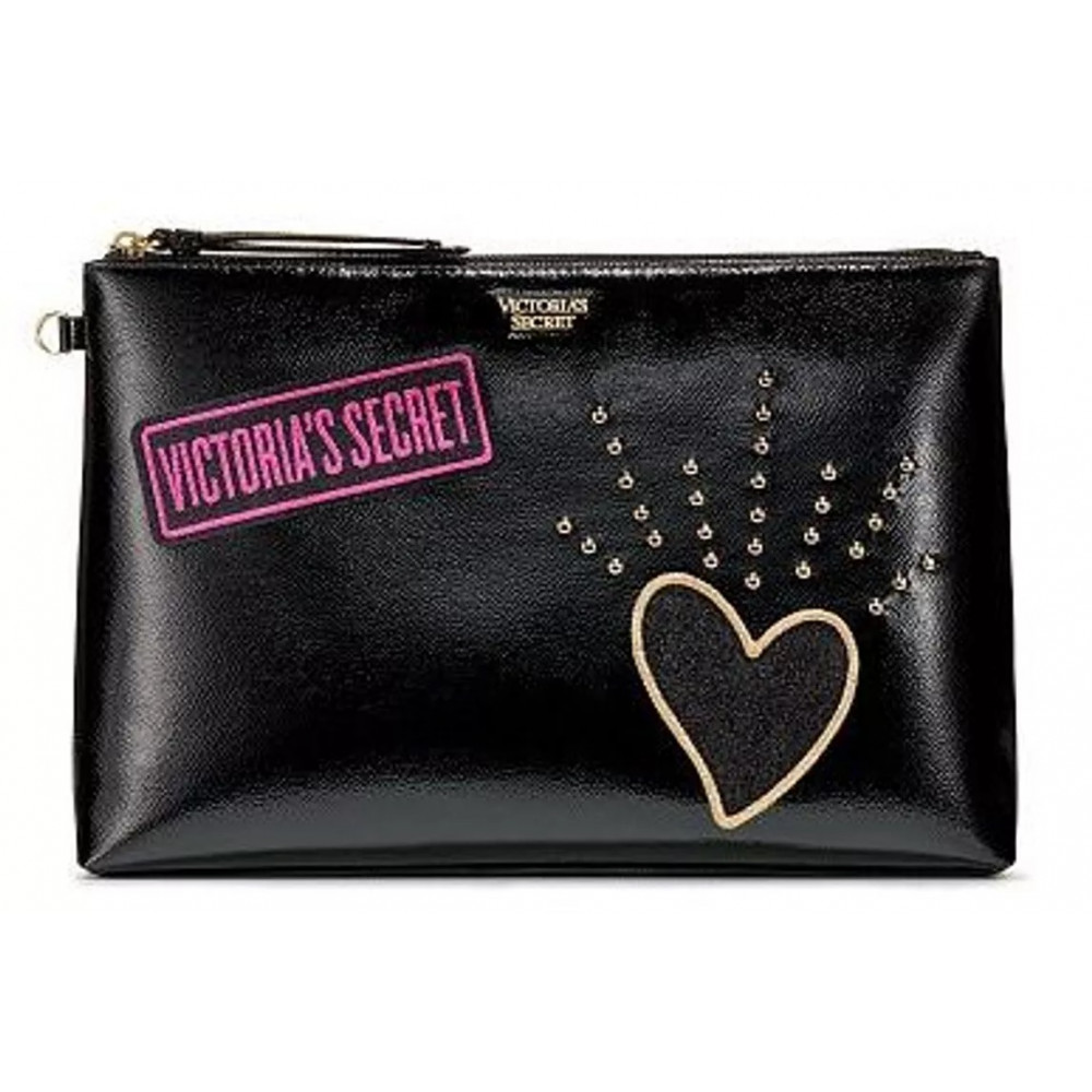 NECESSAIRE VICTORIA'S SECRET LOGO PATCHE