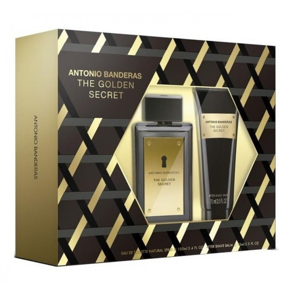 Conjunto The Golden Secret Antonio Banderas Masculino - Eau de Toilette 100ml + Pós-Barba 75ml