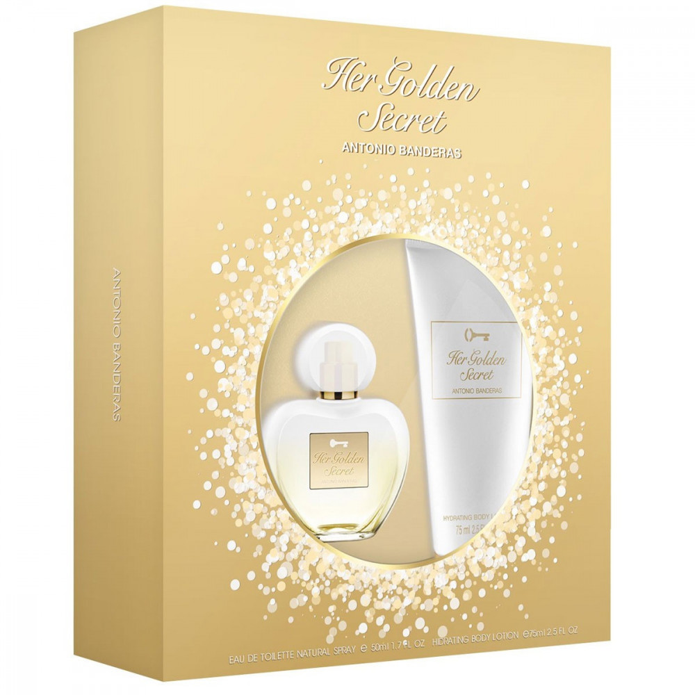 Kit Her Golden Secret EDP Antonio Banderas – Perfume Feminino 80 ml + Desodorante 150 ml