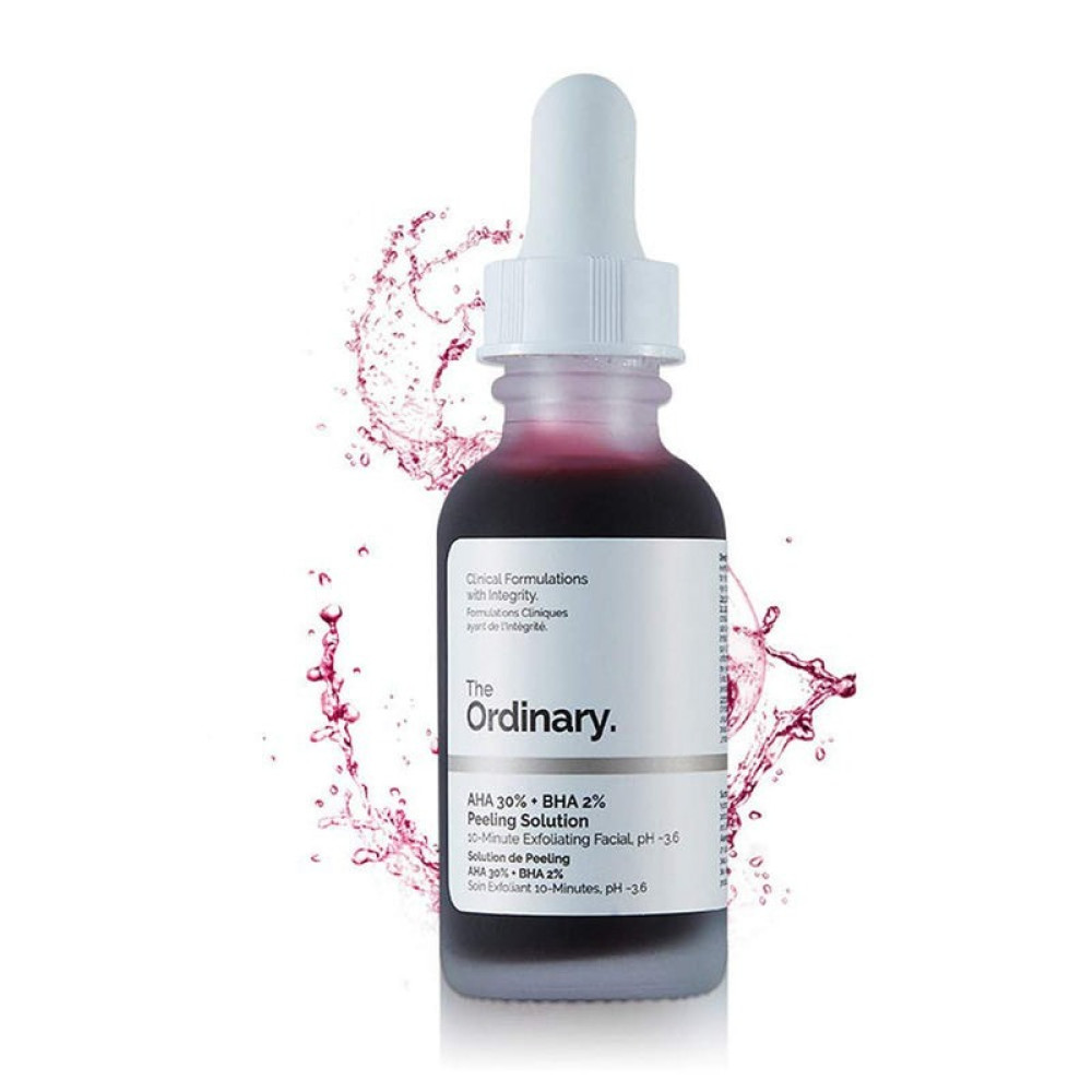 AHA 30% + BHA 2% Peeling Solution The Ordinary noite para todos os tipos de pele de 30mL ORIGINAL