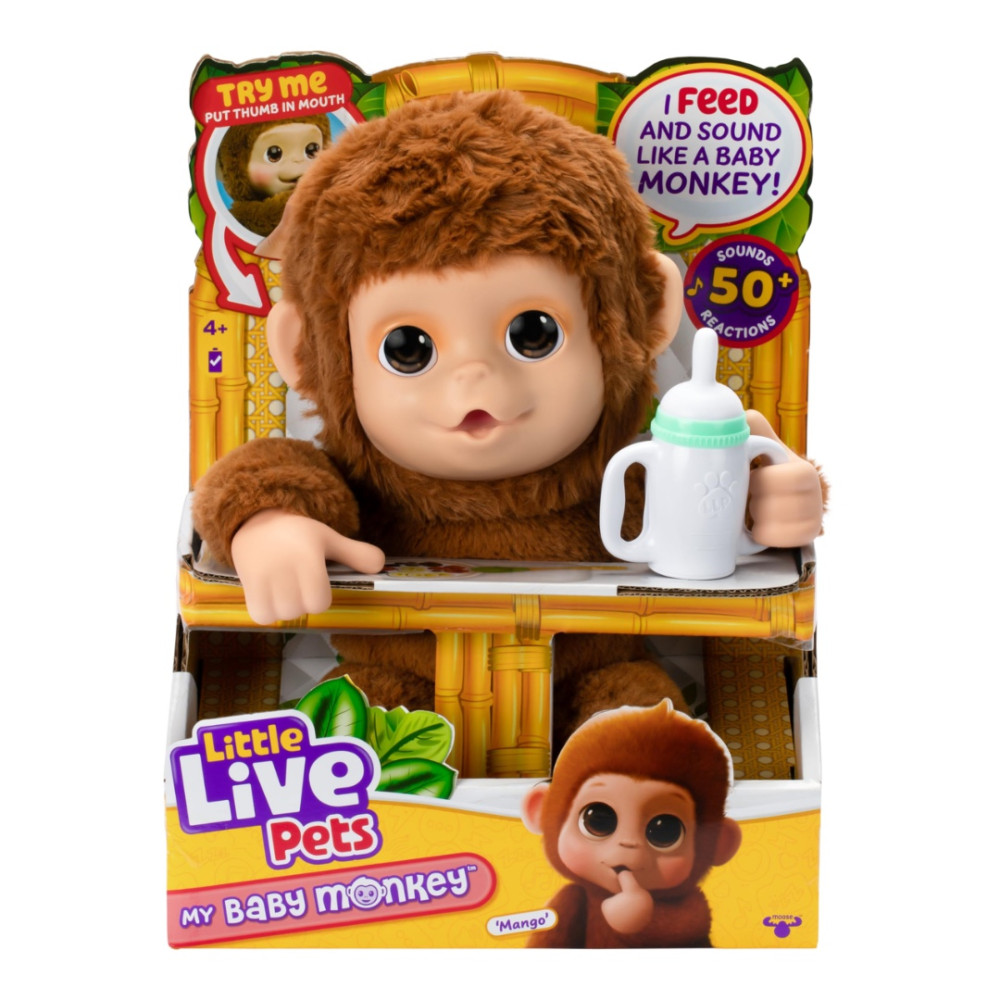 Little Live Pets Pelúcia My Baby Macaquinho Fun F0173-0