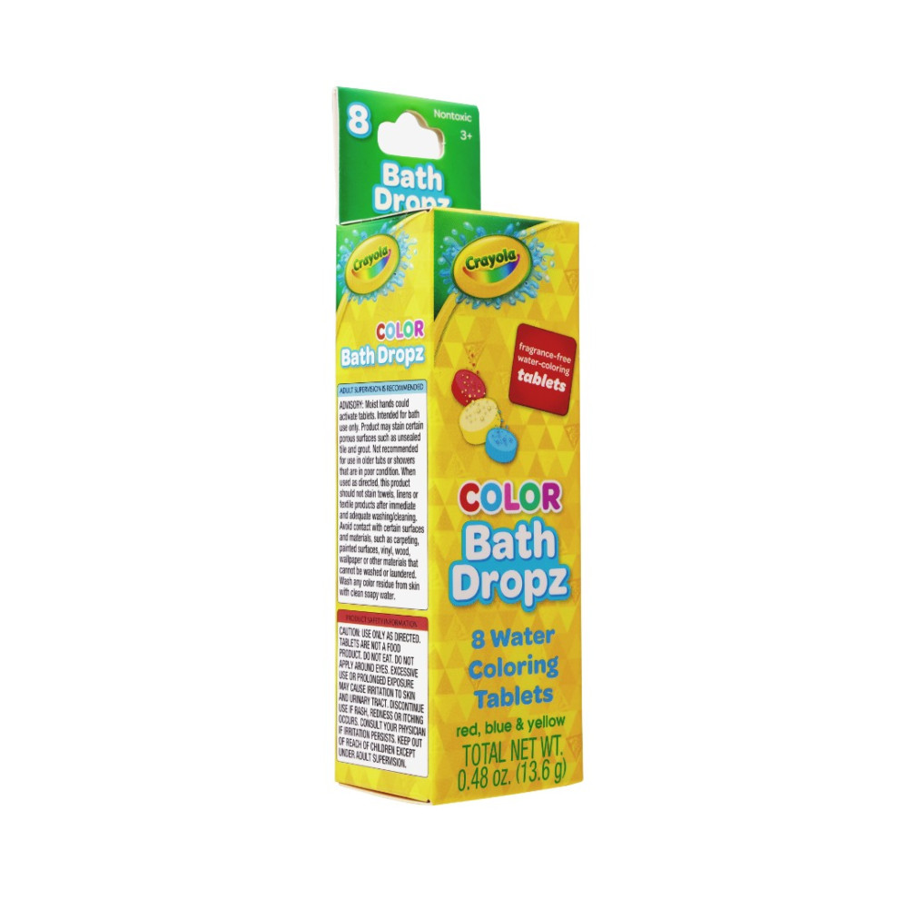 Crayola Comprimidos 8 pastilhas de coloração de água para banheira Crayola Bath