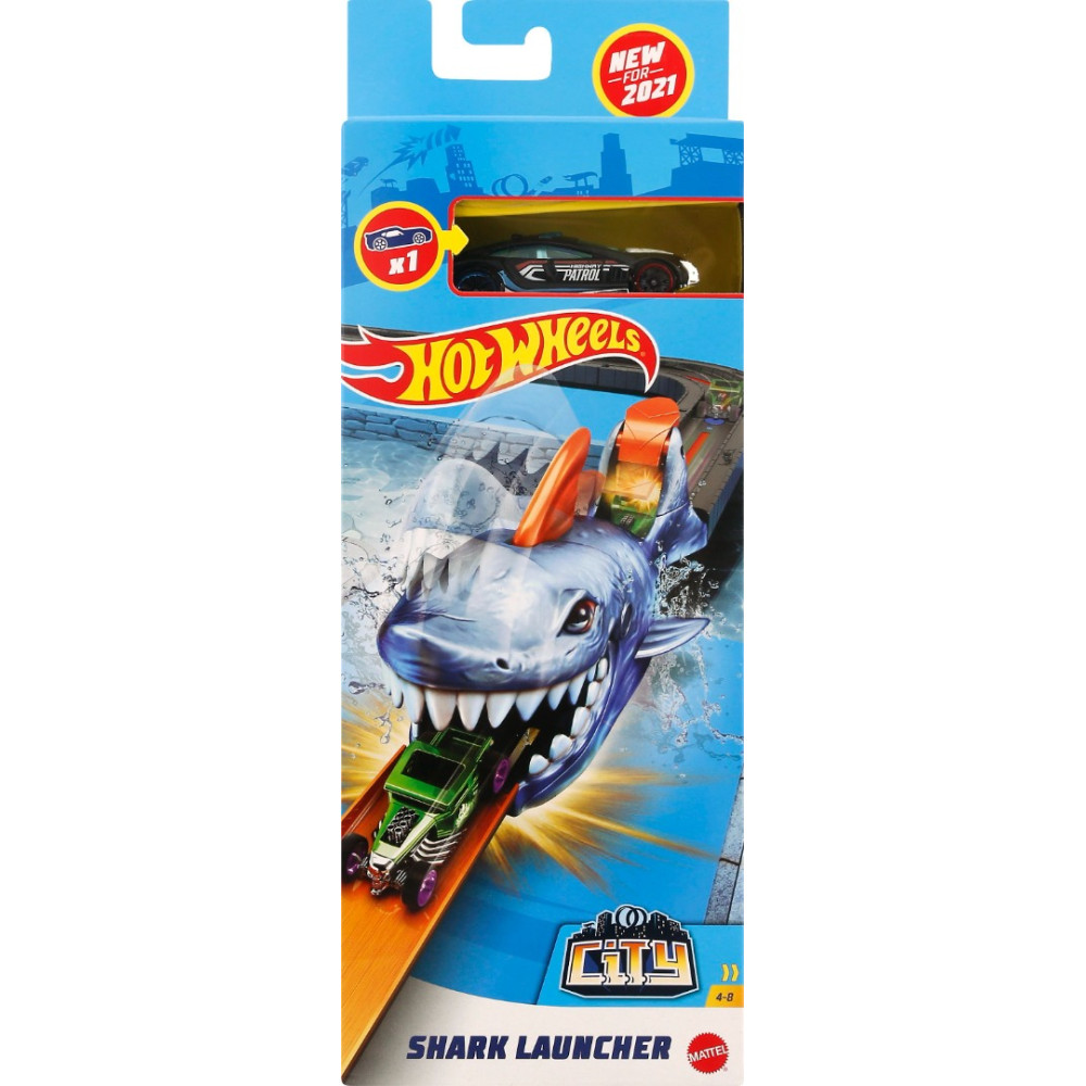 Hot Wheels Pista e lançador de tubarão Hot Wheels City
