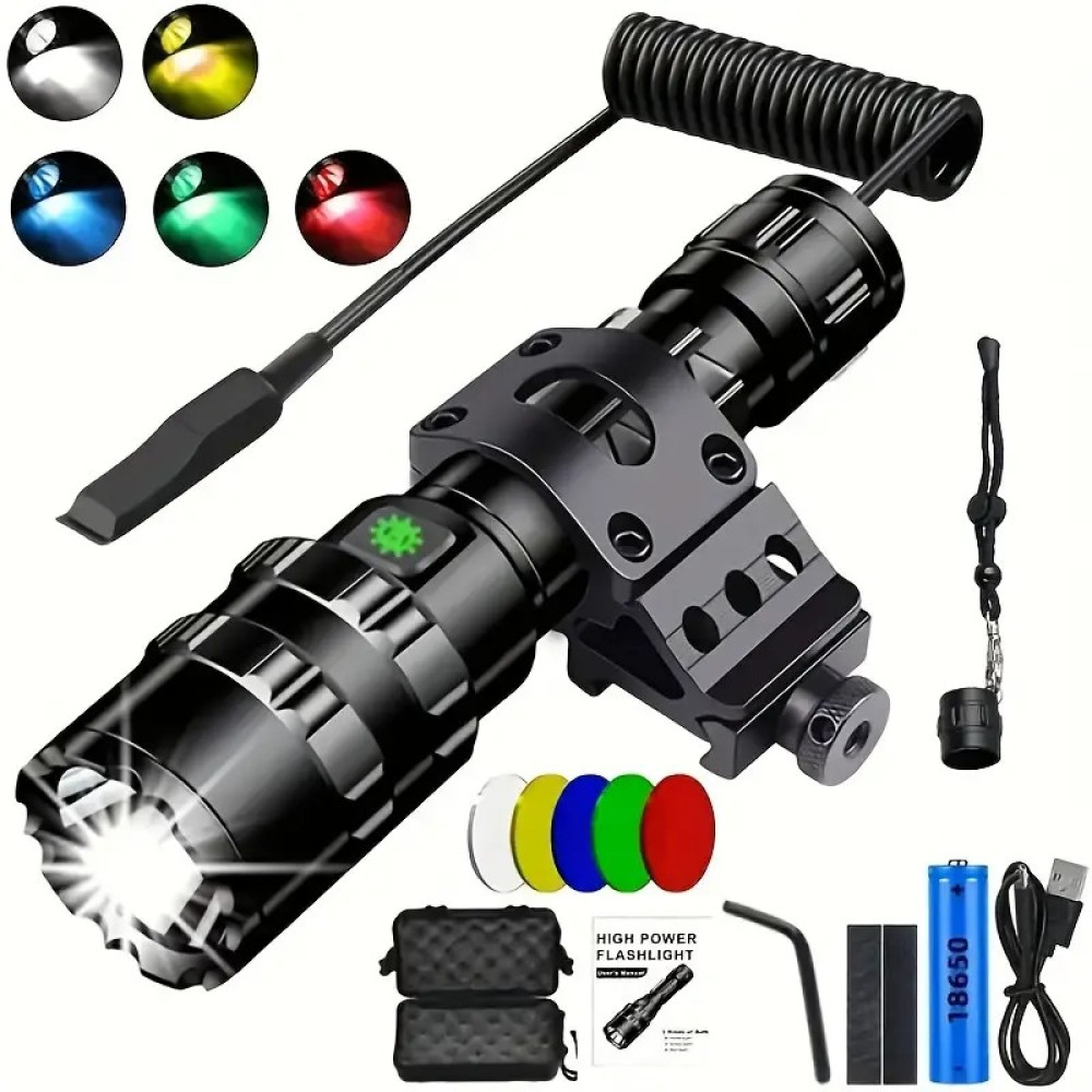 Lanterna 1pc LED Tatical Flashligth, 5 color.