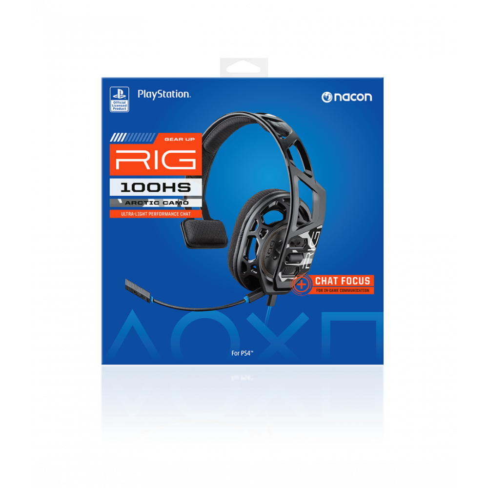 Fone -  de ouvido para jogos RIG 100HS CAMO Chat para PlayStation