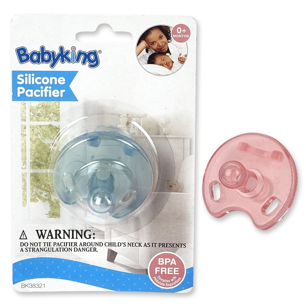 Chupeta Calmante Babyking Bico Silicone Bebê Anti Cólica