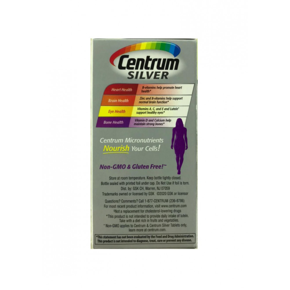 Centrum Silver Women, Mulher 50+ (65 Tabs) Multivitamínico
