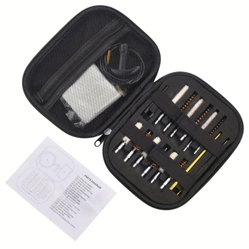Kit Limpeza de pistola universal 68 unidades.