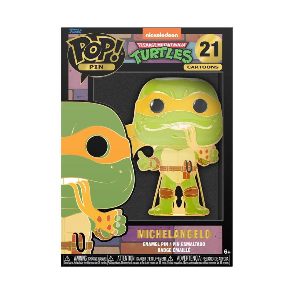 Funko Pop! Pin Tartarugas Ninja Adolescentes Mutantes: Michelangelo #21