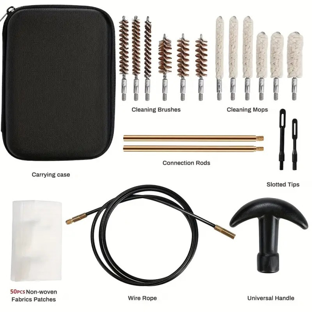 Kit Limpeza de pistola universal 68 unidades.