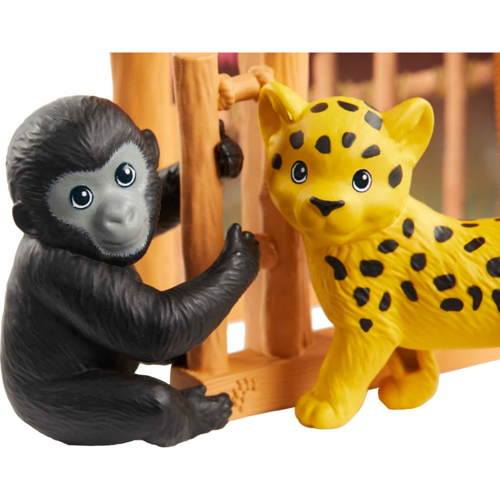 Barbie Ken Wildlife Vet Playset com boneca e acessórios