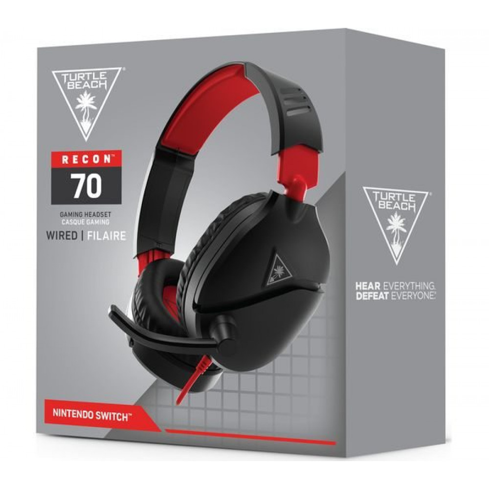 Headset com Fio Recon 70 Vermelho para Xbox, PS4, PS5 e Nintendo Switch