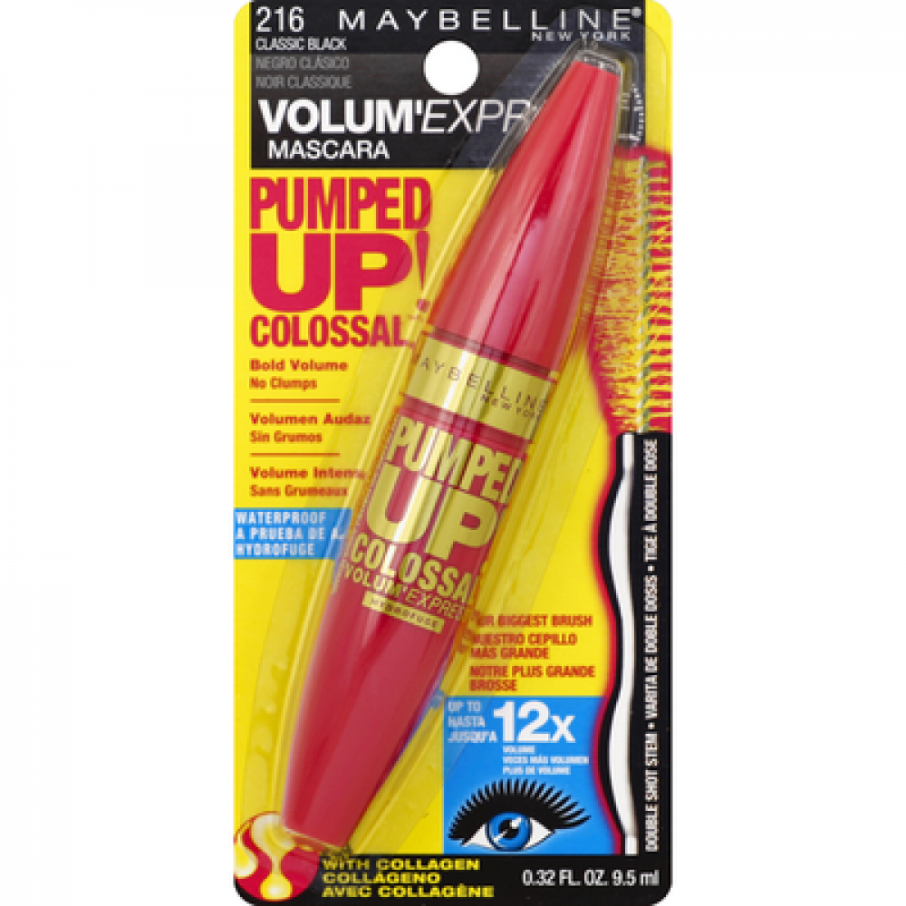 Volum Express Pumped Up! Colossal Mascara Waterproof - 216 Classic Black