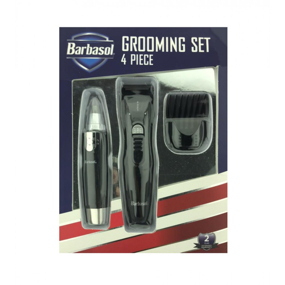 Barbasol 4 peças para barba e kit de tratamento do nariz