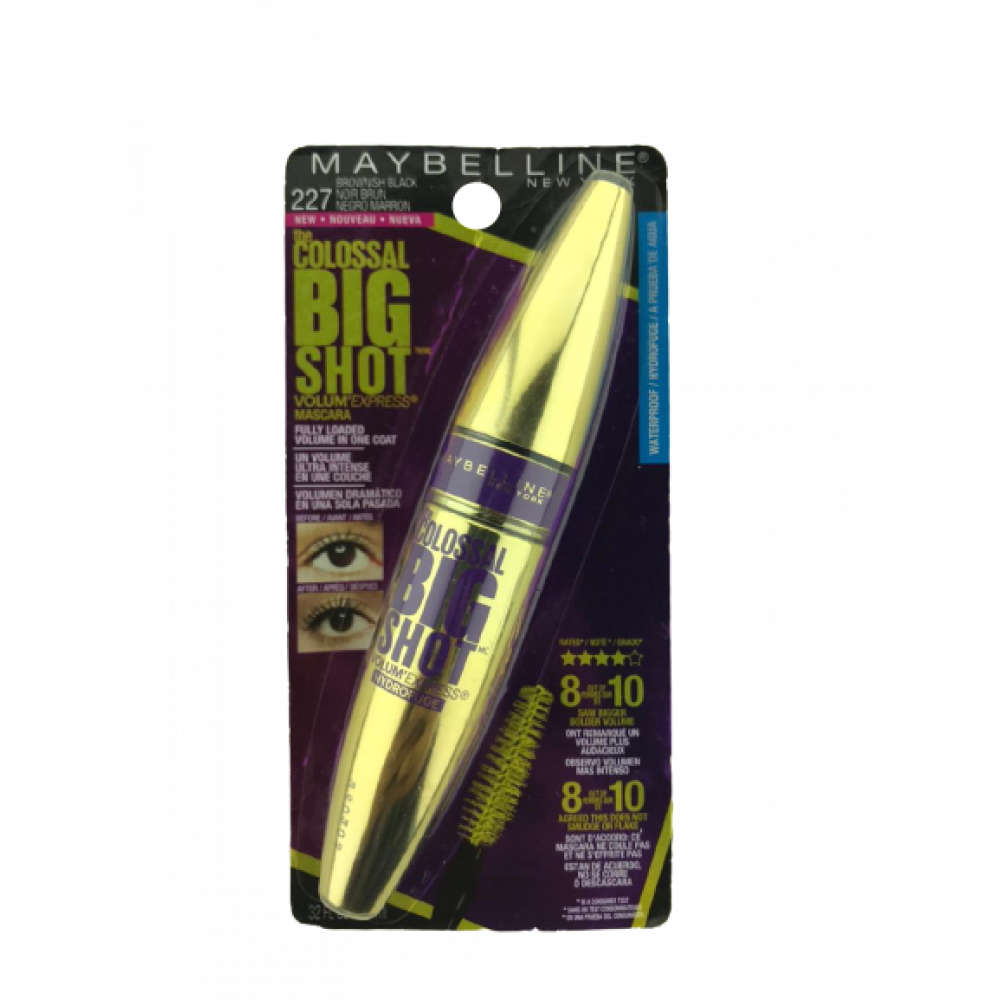 Maybelline Volum' Express The Colossal Big Shot Waterproof Mascara, 227 Brownish Black