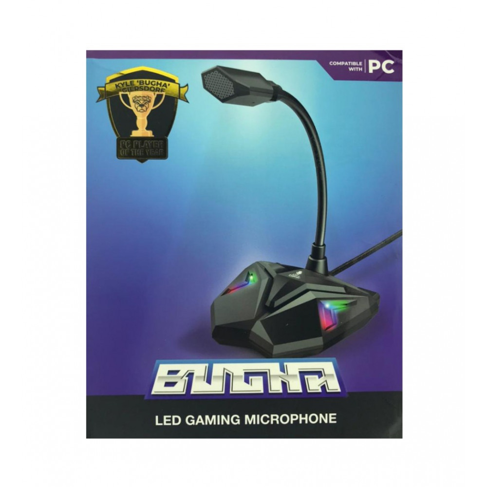Microfone LED exclusivo para jogos Bugha para PC