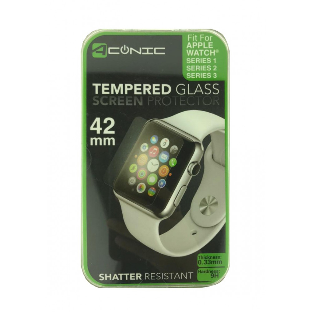 Aconic Tempered Glass Screen Protector for Apple Watch 42mm