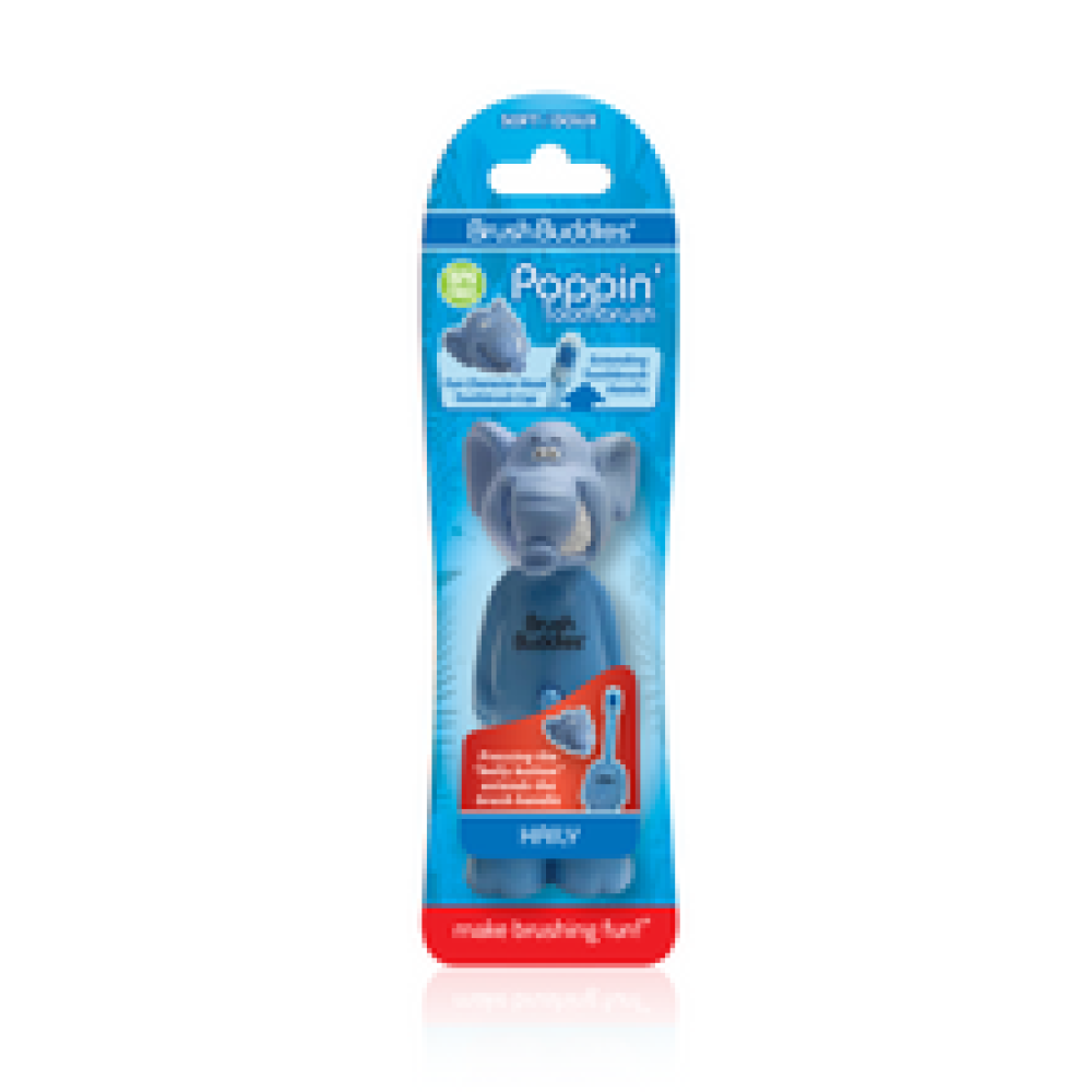 Escova Infantil Brush Buddies Divertida Elefante Ultra Macia