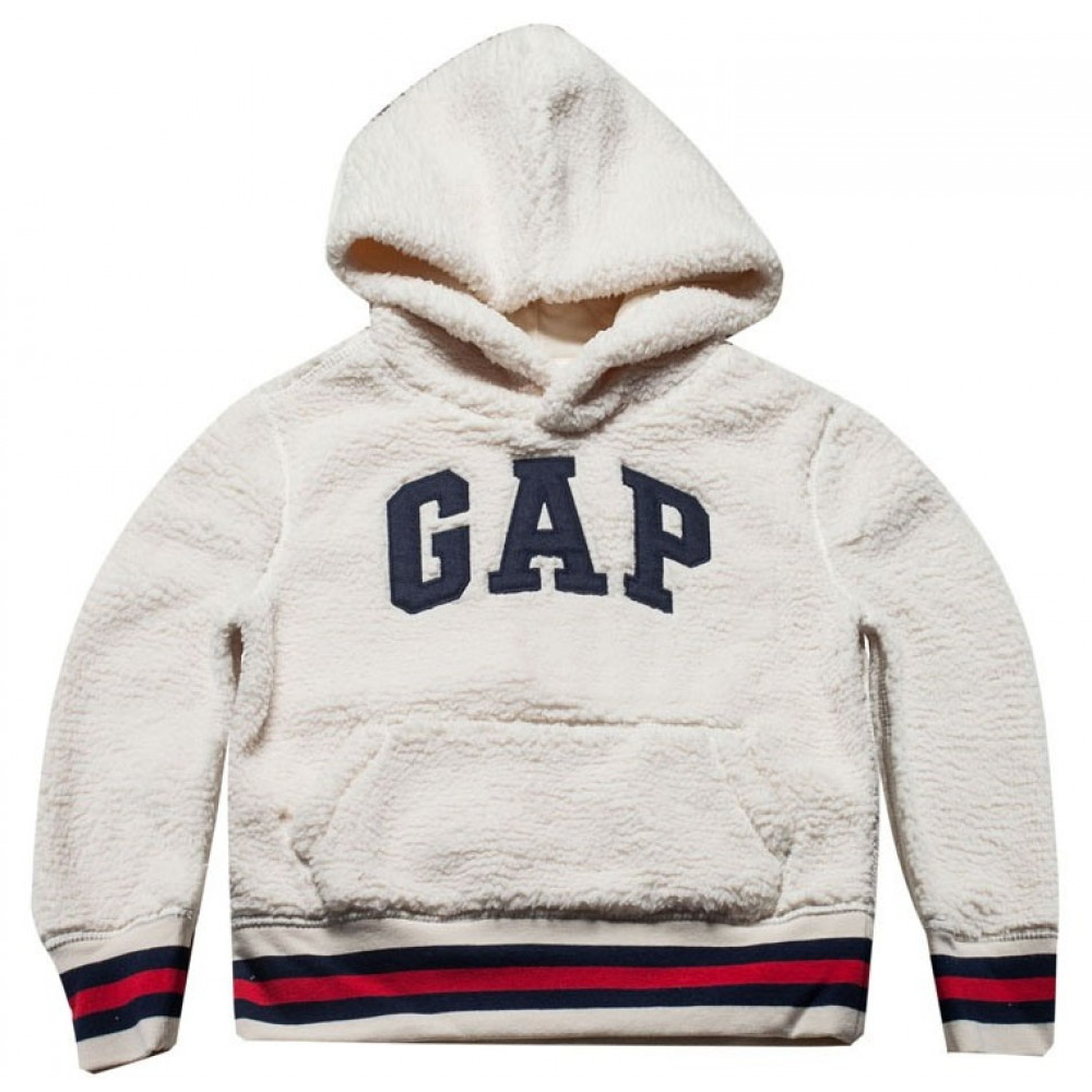 MOLETOM GAP LOGO SHERPA BRANCO - XXG