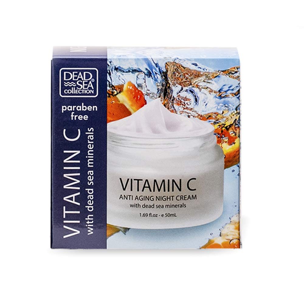 CREME NOTURNO ANTI-IDADE DEAD SEA COLLECTION - VITAMINA C 