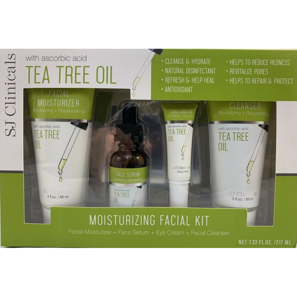 KIT DE HIDRATAÇÃO FACIAL SJ CLINICALS TEA TREE OIL