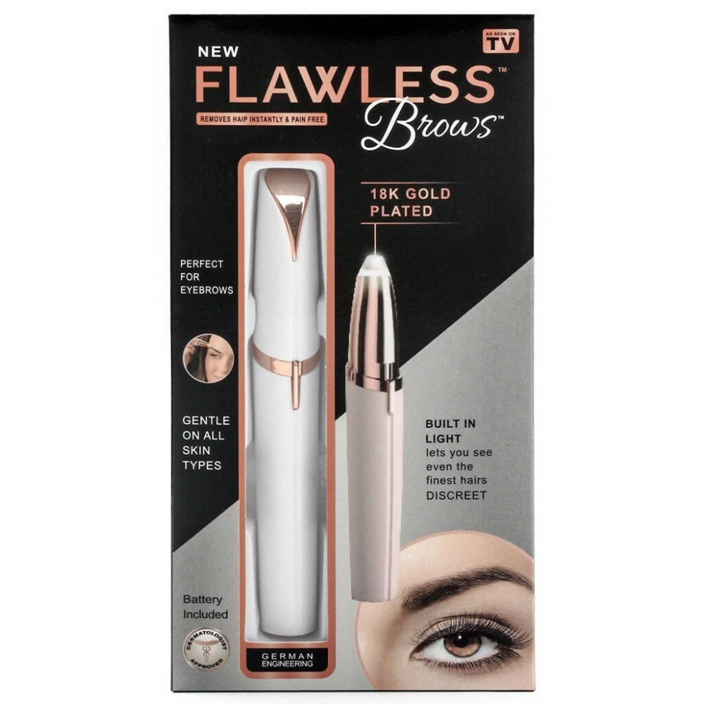 CANETA DEPILADORA DE SOBRANCELHAS - NEW FLAWLESS BROWS - BRANCA