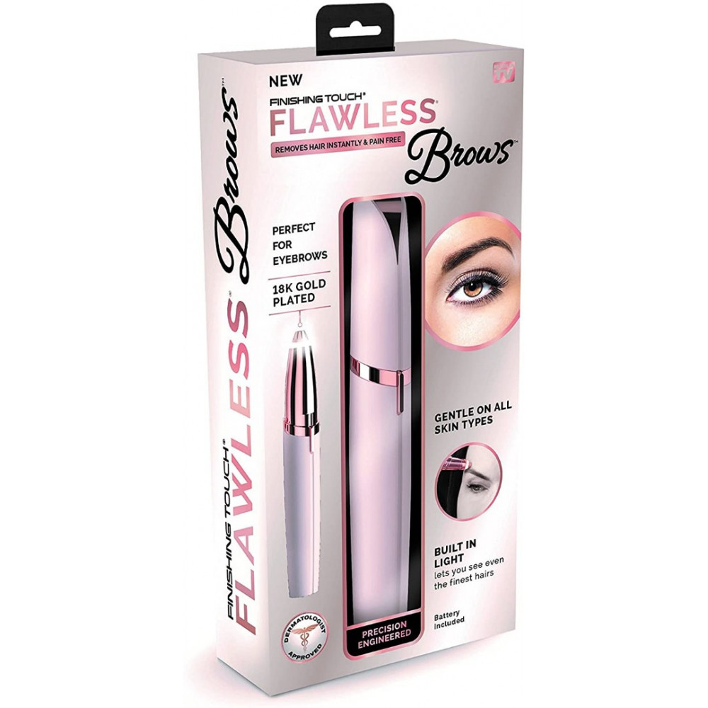 CANETA DEPILADORA DE SOBRANCELHAS - NEW FLAWLESS BROWS - ROSA