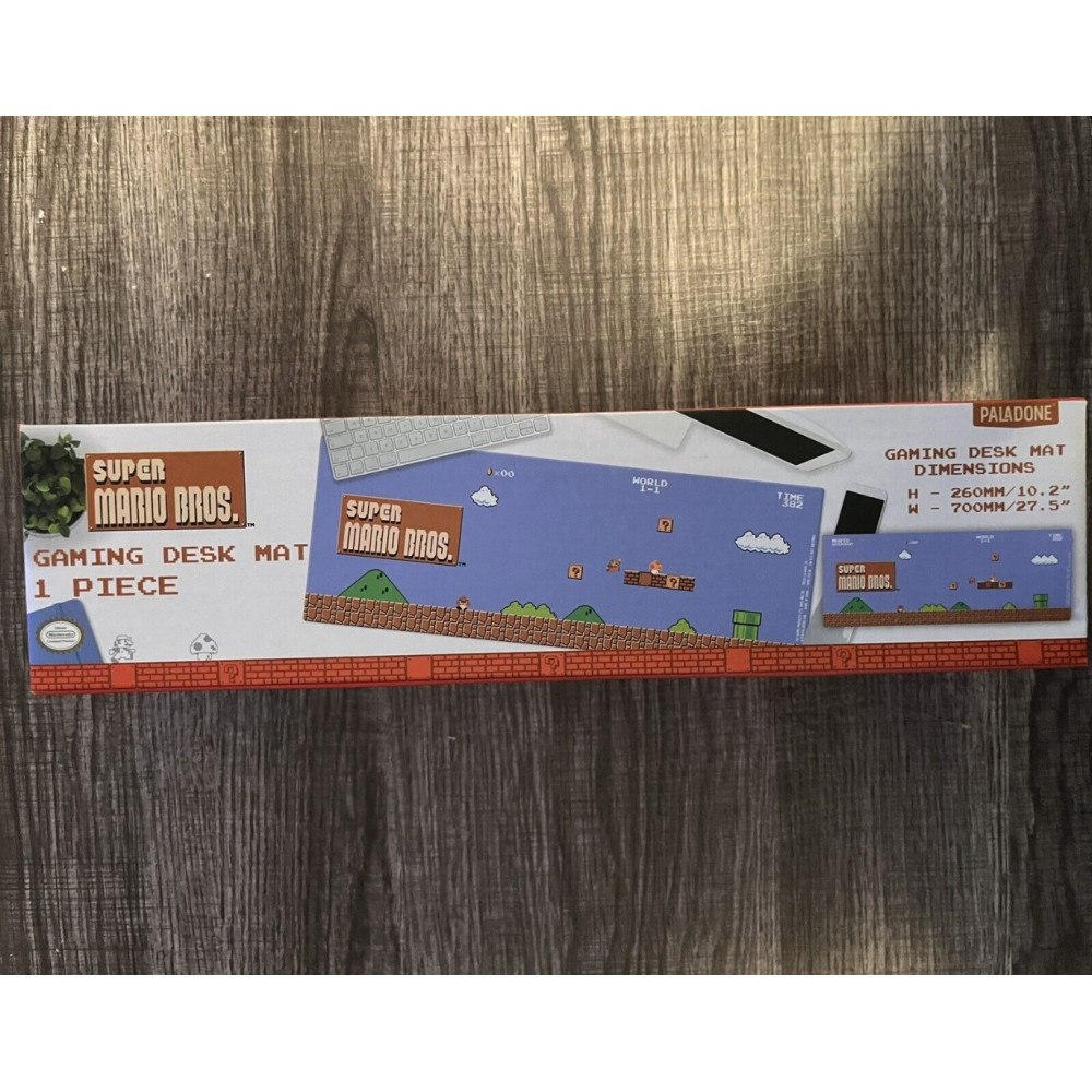 Tapete Game Super Mario Bros Gaming Desk Mat 70cm x 26cm  Licensed Product Paladone