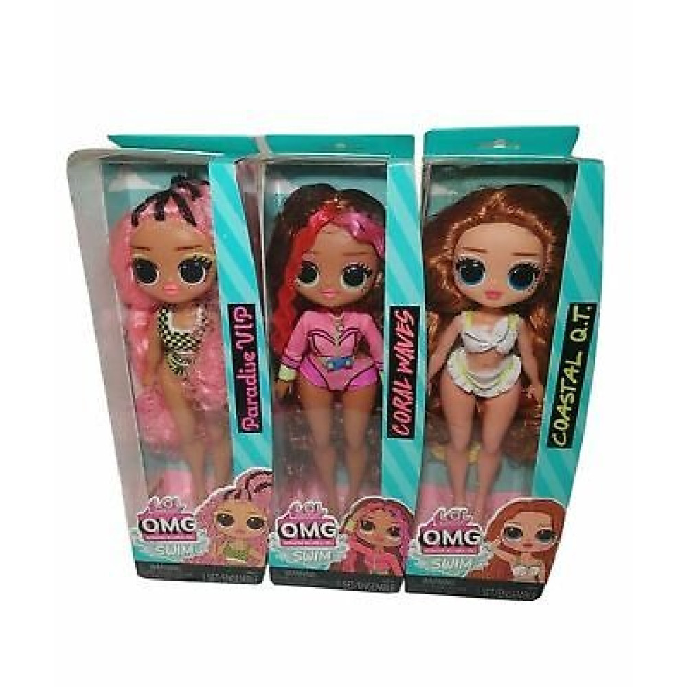 Boneca LOL Surprise OPP OMG - Coastal QT - Inclui boneca fashion, roupa com tema de natação