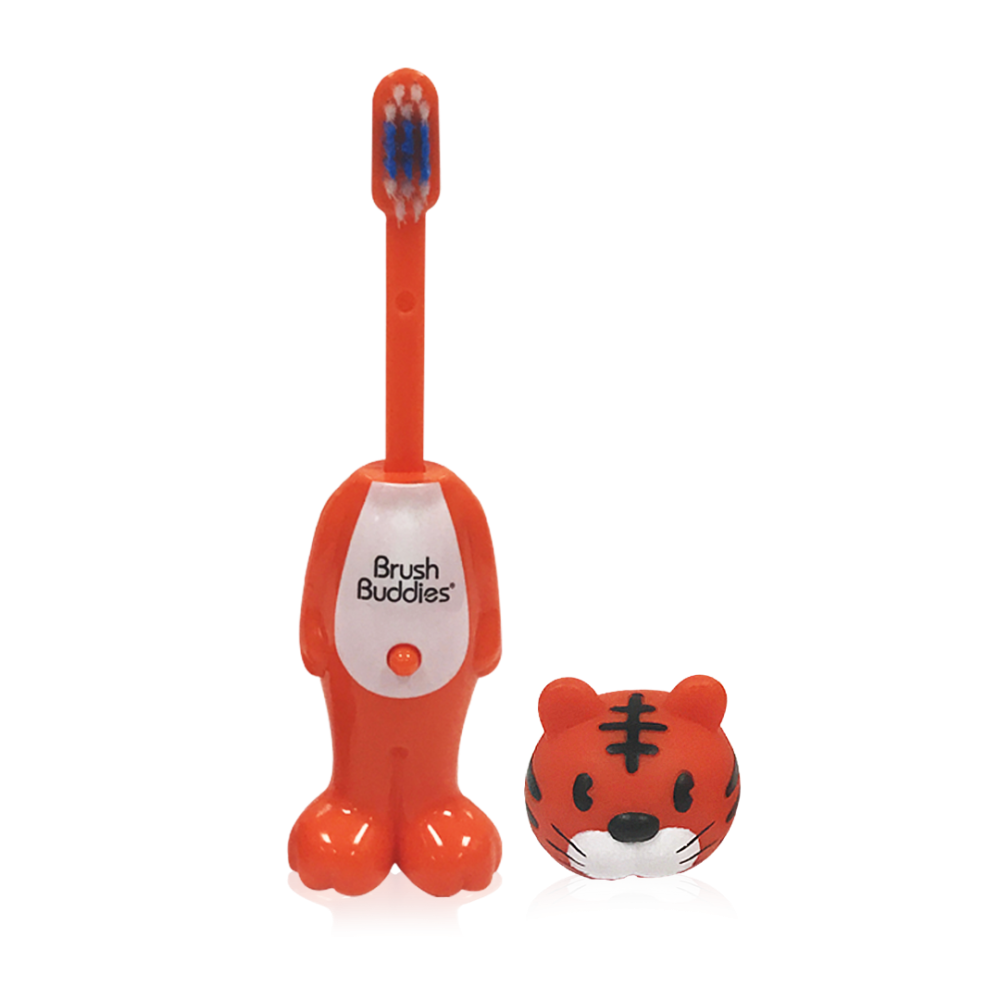 Escova Divertida Tigre Brush Buddies Infantil